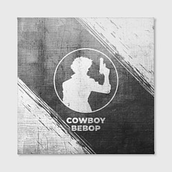 Холст квадратный Cowboy Bebop - grey gradient, цвет: 3D-принт — фото 2