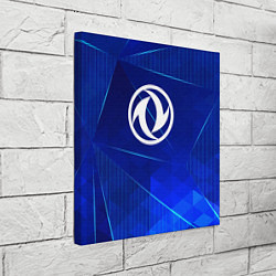 Холст квадратный Dongfeng blue poly, цвет: 3D-принт — фото 2