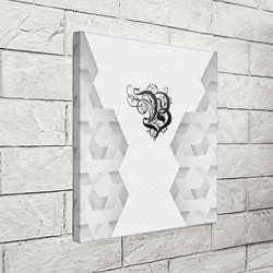 Холст квадратный Burzum white poly, цвет: 3D-принт — фото 2