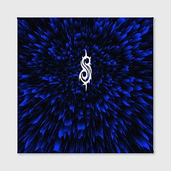 Холст квадратный Slipknot blue energy, цвет: 3D-принт — фото 2