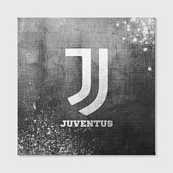Холст квадратный Juventus - grey gradient, цвет: 3D-принт — фото 2