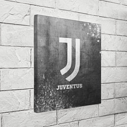 Холст квадратный Juventus - grey gradient, цвет: 3D-принт — фото 2