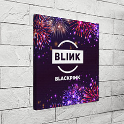 Холст квадратный Праздничный Blackpink, цвет: 3D-принт — фото 2