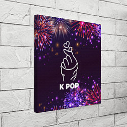 Холст квадратный Праздничный K Pop, цвет: 3D-принт — фото 2