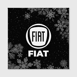 Холст квадратный Снежный Fiat, цвет: 3D-принт — фото 2