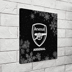 Холст квадратный Снежный Arsenal, цвет: 3D-принт — фото 2