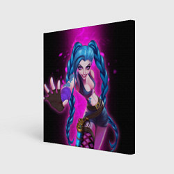 Холст квадратный Jinx Arcane League of Legends game, цвет: 3D-принт