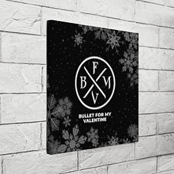 Холст квадратный Снежный Bullet For My Valentine, цвет: 3D-принт — фото 2
