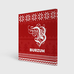 Холст квадратный Новогодний Burzum, цвет: 3D-принт