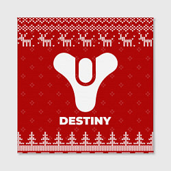 Холст квадратный Новогодний Destiny с оленями, цвет: 3D-принт — фото 2