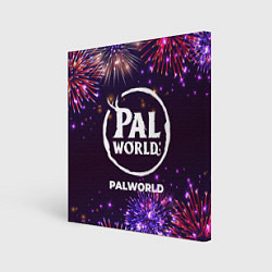 Холст квадратный Праздничный Palworld, цвет: 3D-принт