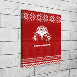 Холст квадратный Новогодний Король и Шут, цвет: 3D-принт — фото 2
