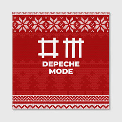 Холст квадратный Новогодний Depeche Mode, цвет: 3D-принт — фото 2