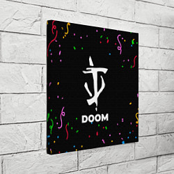 Холст квадратный Doom конфети, цвет: 3D-принт — фото 2