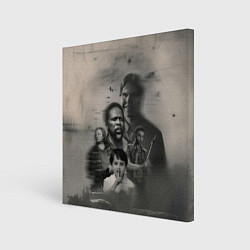 Холст квадратный Персонажи Извне, цвет: 3D-принт