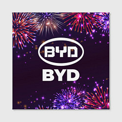 Холст квадратный Праздничный BYD, цвет: 3D-принт — фото 2