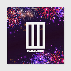 Холст квадратный Праздничный Paramore, цвет: 3D-принт — фото 2