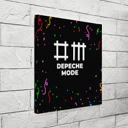 Холст квадратный Depeche Mode конфети, цвет: 3D-принт — фото 2