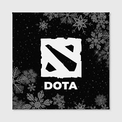 Холст квадратный Снежный Dota, цвет: 3D-принт — фото 2