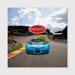 Холст квадратный Bugatti - motorsport racing route, цвет: 3D-принт — фото 2