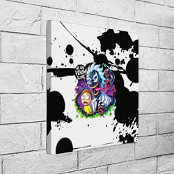 Холст квадратный Venom-Rick and Morty - blots, цвет: 3D-принт — фото 2