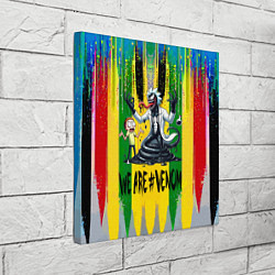 Холст квадратный We are Venom - Morty and Rick fantasy, цвет: 3D-принт — фото 2