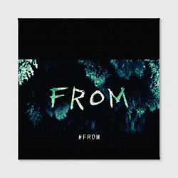 Холст квадратный Извне на фоне леса, цвет: 3D-принт — фото 2