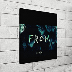 Холст квадратный Извне на фоне леса, цвет: 3D-принт — фото 2