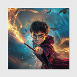 Холст квадратный Гарри Поттер и вороны, цвет: 3D-принт — фото 2