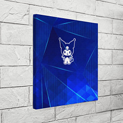 Холст квадратный Kuromi blue poly, цвет: 3D-принт — фото 2