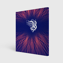 Холст квадратный Burzum red energy, цвет: 3D-принт