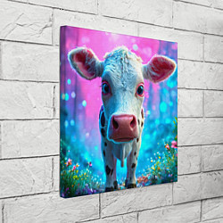 Холст квадратный Коровка в сказочном лесу, цвет: 3D-принт — фото 2