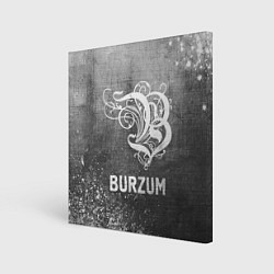 Холст квадратный Burzum - grey gradient, цвет: 3D-принт