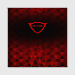 Холст квадратный Genesis red poly, цвет: 3D-принт — фото 2