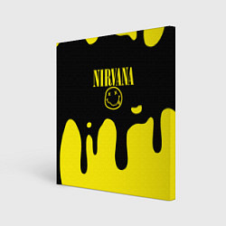 Холст квадратный Нирвана потёки, цвет: 3D-принт