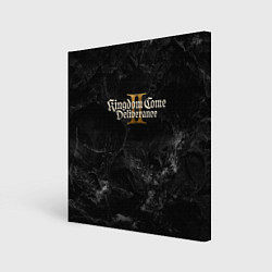 Картина квадратная Kingdom Come Deliverance 2 dark logo