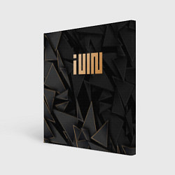 Холст квадратный Gidle golden poly, цвет: 3D-принт