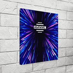 Холст квадратный Haval neon energy, цвет: 3D-принт — фото 2