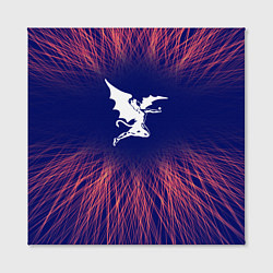 Холст квадратный Black Sabbath red energy, цвет: 3D-принт — фото 2