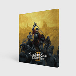 Холст квадратный Сражение Kingdom come 2 deliverance, цвет: 3D-принт
