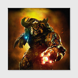 Холст квадратный Дум - кибердемон, цвет: 3D-принт — фото 2