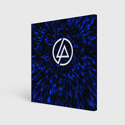 Холст квадратный Linkin Park blue energy, цвет: 3D-принт