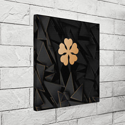 Холст квадратный Black Clover golden poly, цвет: 3D-принт — фото 2