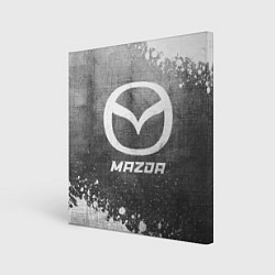Холст квадратный Mazda - grey gradient, цвет: 3D-принт