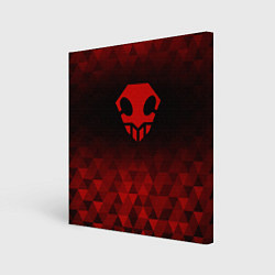 Холст квадратный Bleach red poly, цвет: 3D-принт