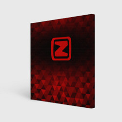 Холст квадратный Zotye red poly, цвет: 3D-принт