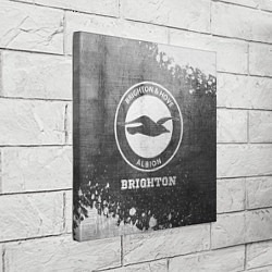 Холст квадратный Brighton - grey gradient, цвет: 3D-принт — фото 2