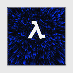 Холст квадратный Half-Life blue energy, цвет: 3D-принт — фото 2