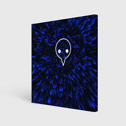 Холст квадратный Evangelion blue energy, цвет: 3D-принт
