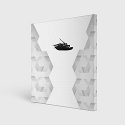 Холст квадратный Papa Roach white poly, цвет: 3D-принт